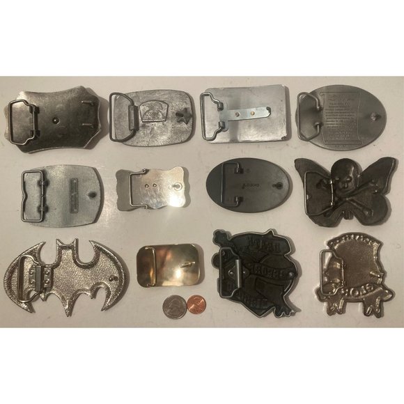 Vintage Lot of 12 Assorted Different Country and Western Wear Style Belt Buckles - Picture 9 of 9